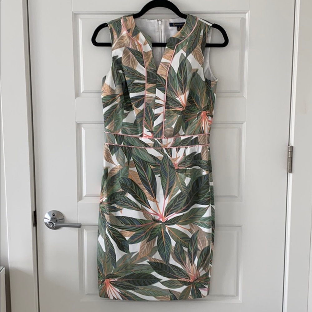 Brooks Brothers Palm Print Dress